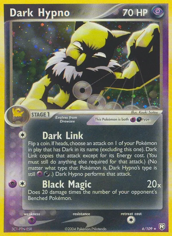 Dark Hypno 6/109 Team Rocket Returns Pokémon Karte