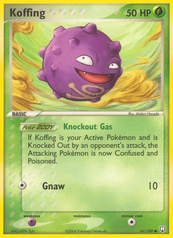 Koffing 61/109 Team Rocket Returns Pokémon card