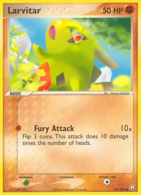 Larvitar 62/109 Team Rocket Returns Pokémon Karte