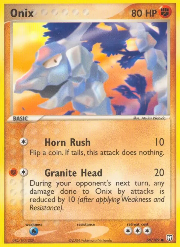 Onix 69/109 Team Rocket Returns Pokémon card