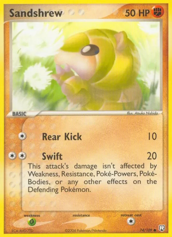 Sandshrew 74/109 Team Rocket Returns Pokémon card