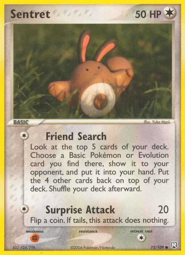 Carta Pokémon Sentret 75/109 Team Rocket Returns