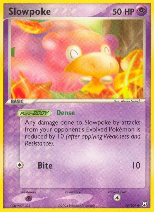 Slowpoke 76/109 Team Rocket Returns Pokémon card