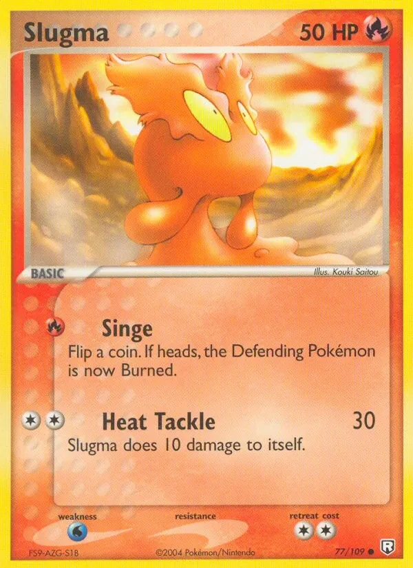 Slugma 77/109 Team Rocket Returns Pokémon Karte