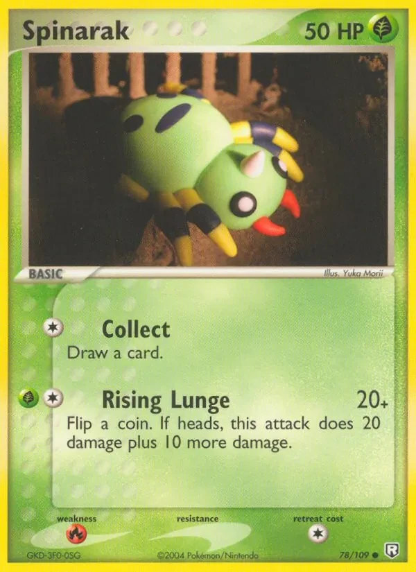 Spinarak 78/109 Team Rocket Returns Pokémon card