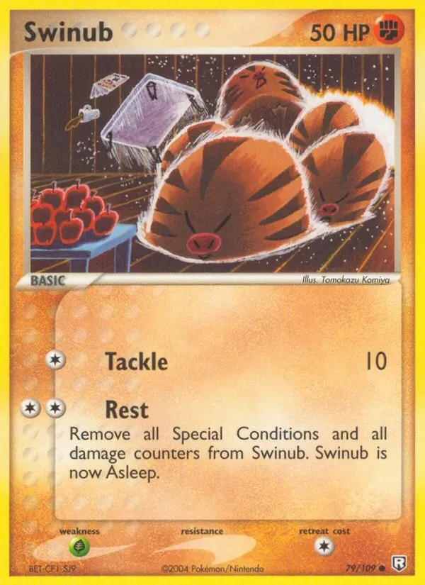 Swinub 79/109 Team Rocket Returns Pokémon card