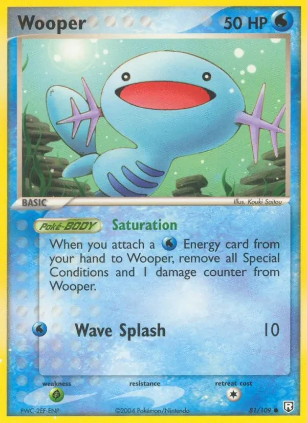 Wooper 81/109 Team Rocket Returns Pokémon card