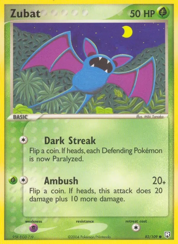 Zubat 82/109 Team Rocket Returns Pokémon card
