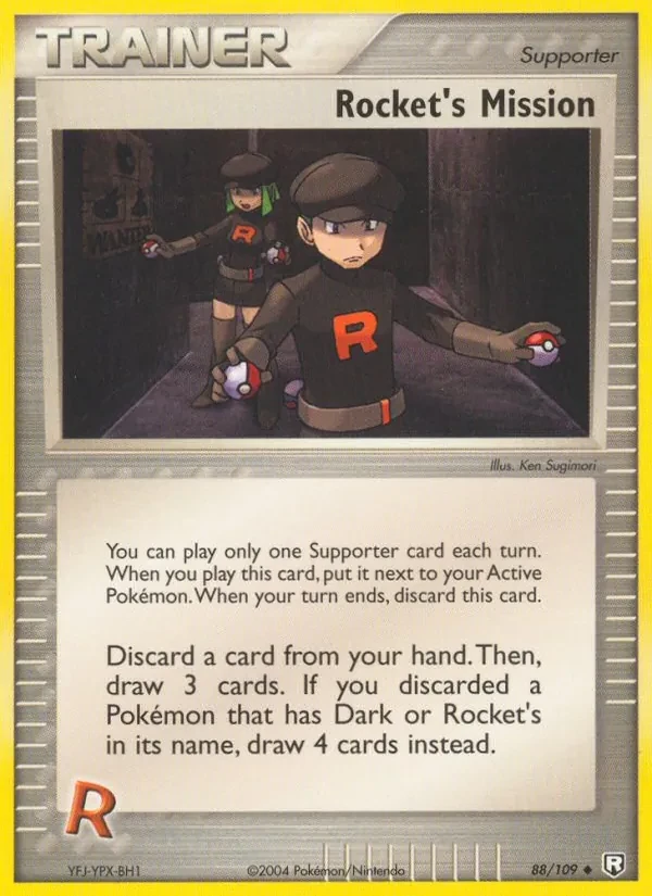 Rocket's Mission 88/109 Team Rocket Returns Pokémon card
