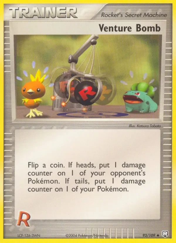 Venture Bomb 93/109 Team Rocket Returns Pokémon card