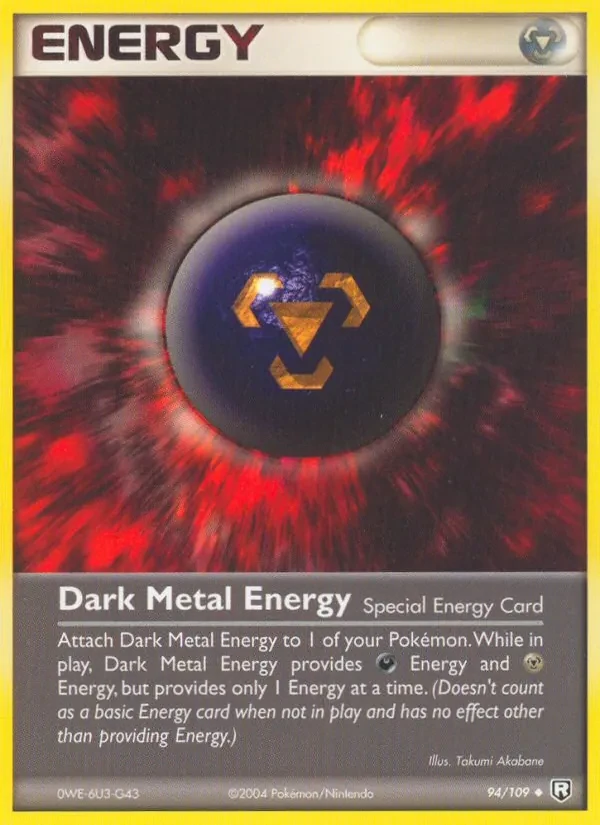 Dark Metal Energy 94/109 Team Rocket Returns Pokémon Karte