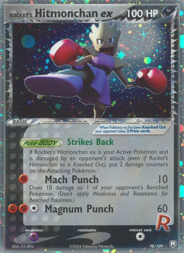 Rocket's Hitmonchan ex 98/109 Team Rocket Returns Pokémon card
