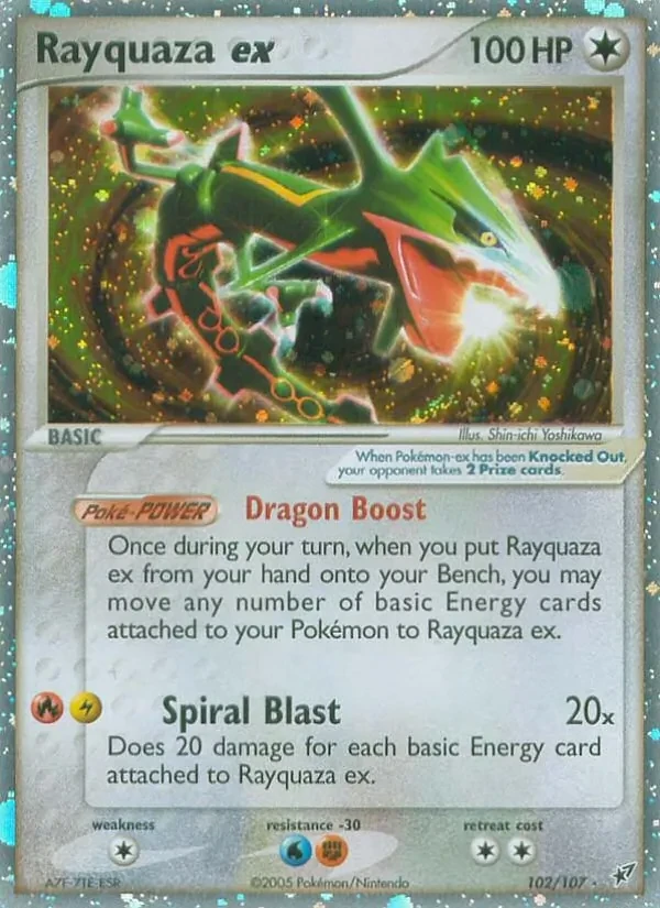 Rayquaza ex 102/107 Deoxys Pokémon card