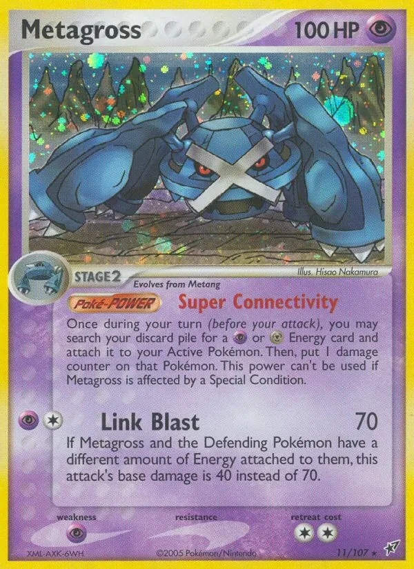 Metagross 11/107 Deoxys Pokémon card