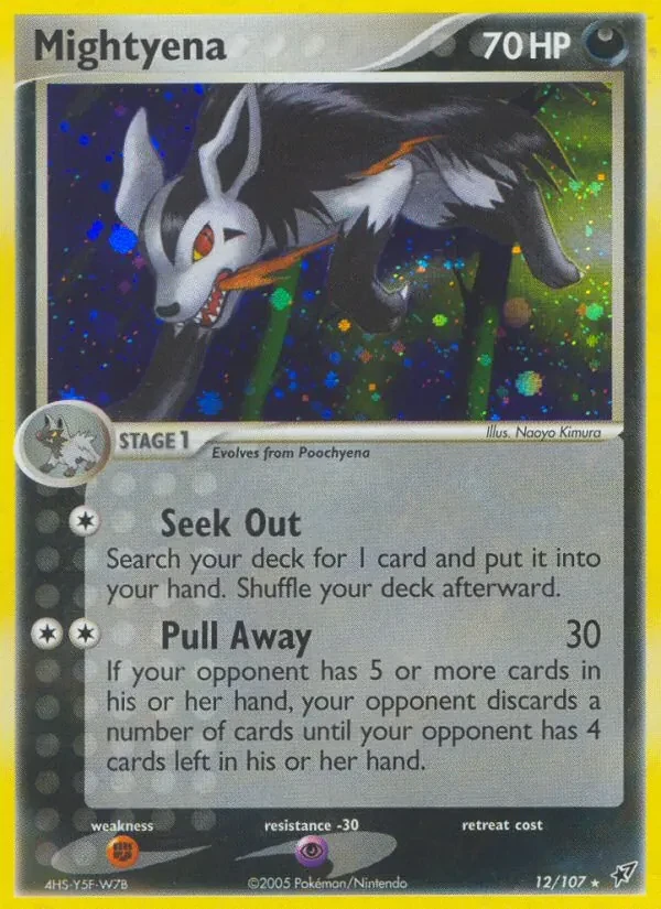 Mightyena 12/107 Deoxys Pokémon Karte