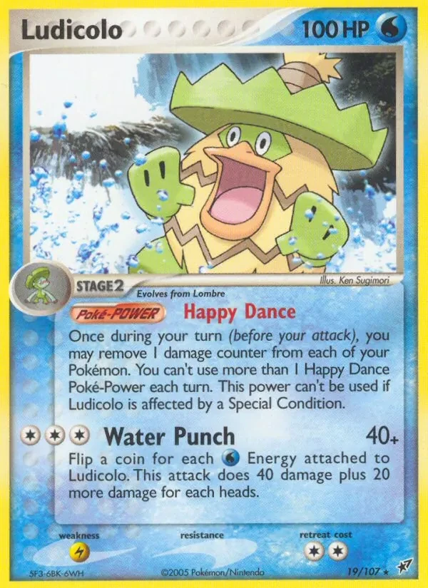 Ludicolo 19/107 Deoxys Pokémon card