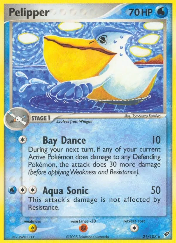 Pelipper 21/107 Deoxys Pokémon card