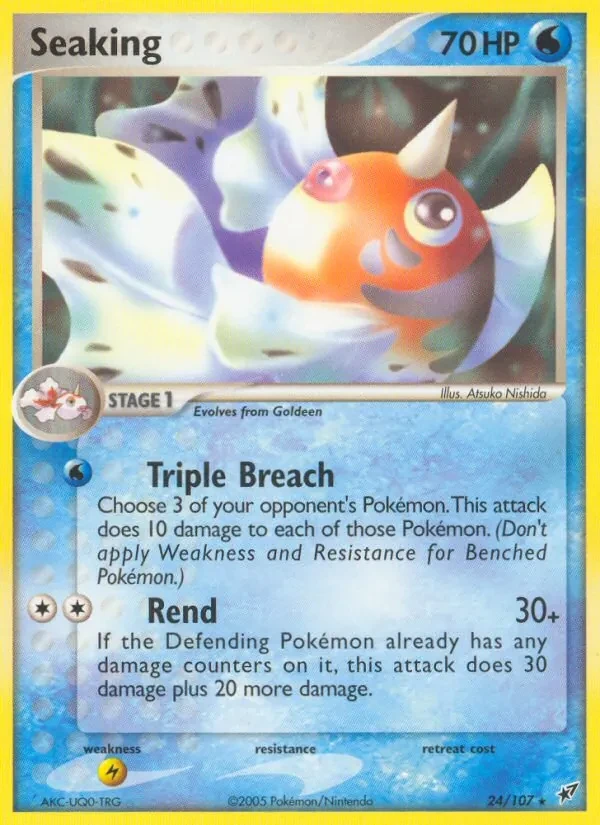 Seaking 24/107 Deoxys Pokémon card