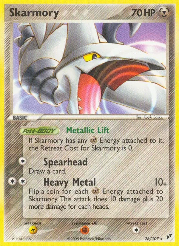 Skarmory 26/107 Deoxys Pokémon Karte