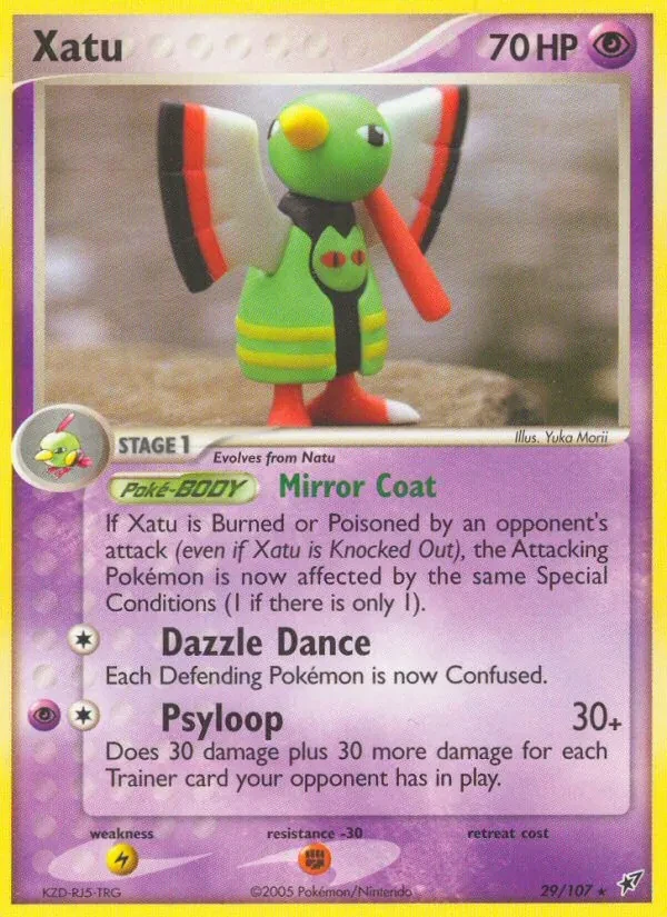 Xatu 29/107 Deoxys Pokémon card