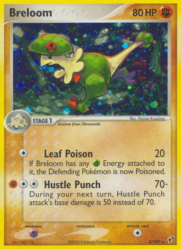 Breloom 3/107 Deoxys Pokémon card
