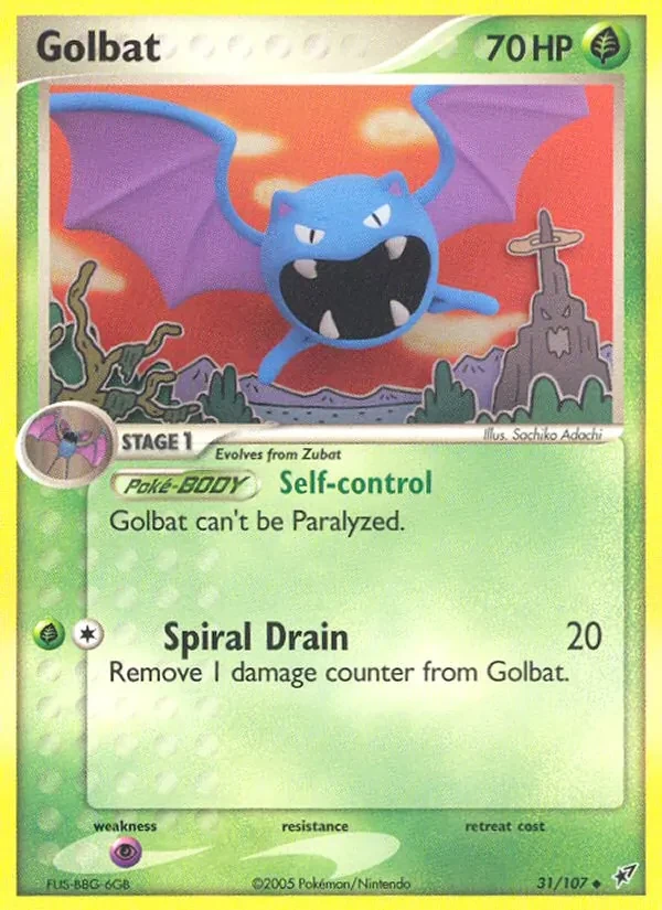 Golbat 31/107 Deoxys Pokémon card