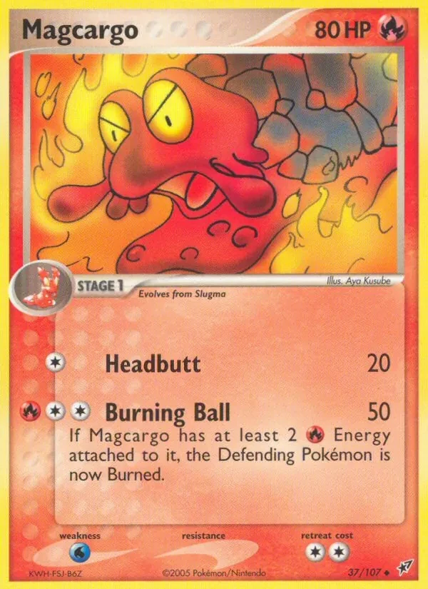 Magcargo 37/107 Deoxys Pokémon card