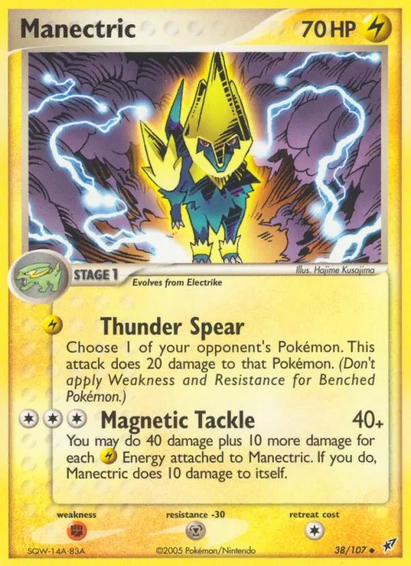 Manectric 38/107 Deoxys Pokémon Karte