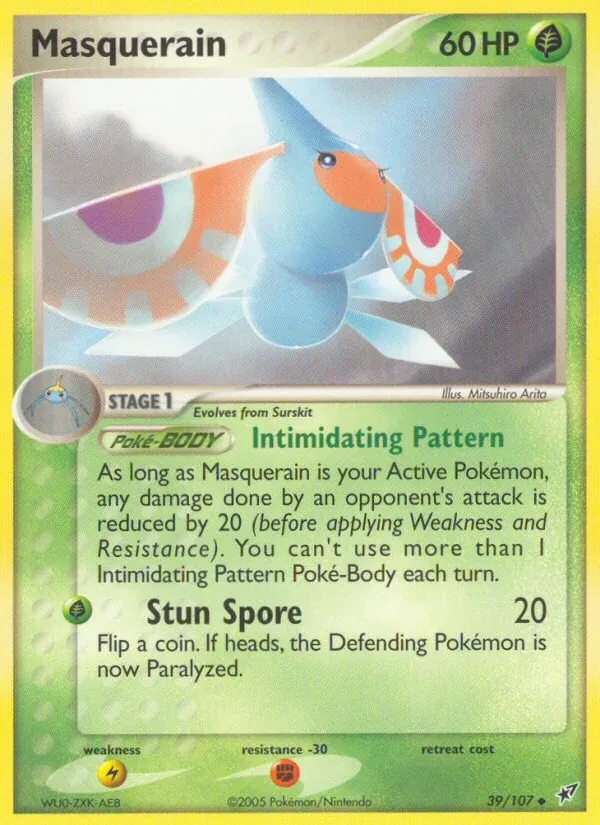 Carta Pokémon Masquerain 39/107 Deoxys
