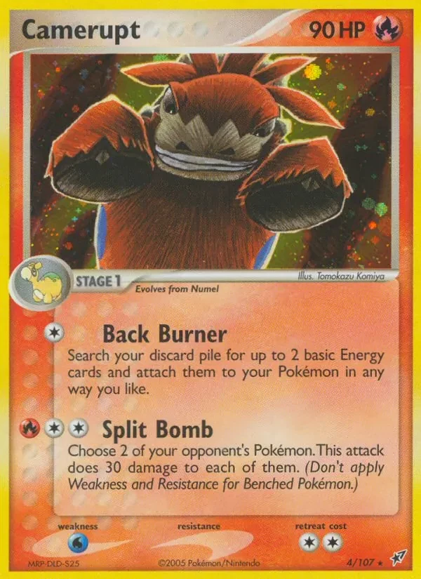Camerupt 4/107 Deoxys Pokémon card