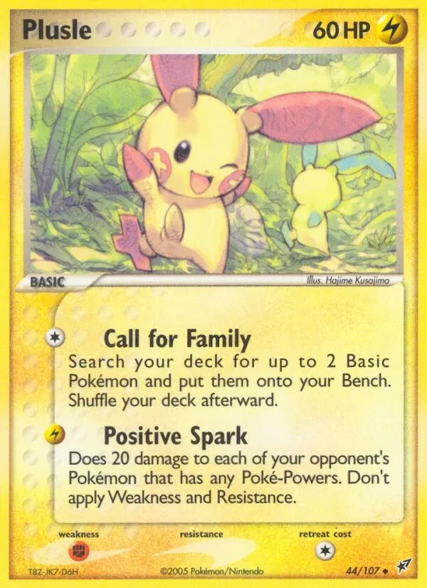 Carta Pokémon Plusle 44/107 Deoxys