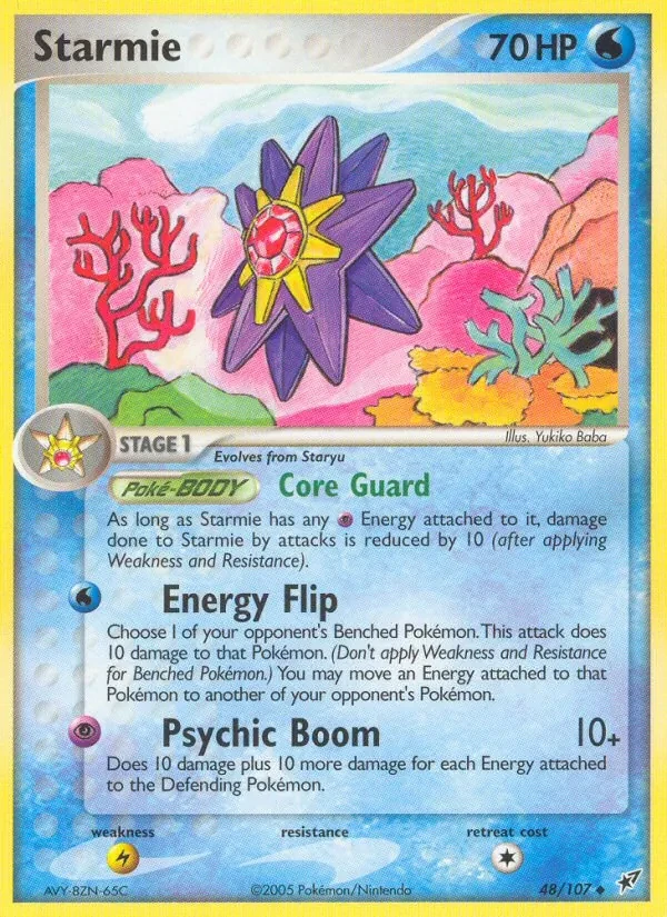 Starmie 48/107 Deoxys Pokémon card