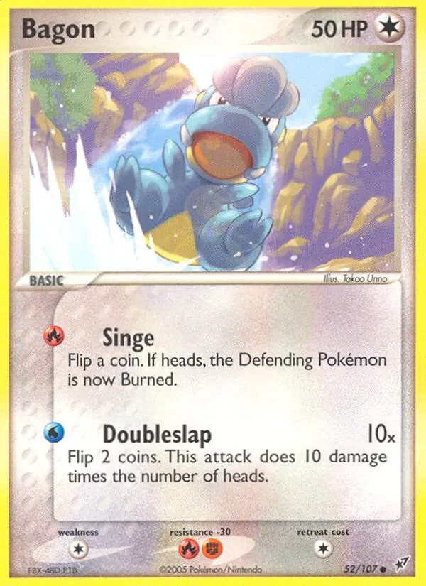 Bagon 52/107 Deoxys Pokémon card