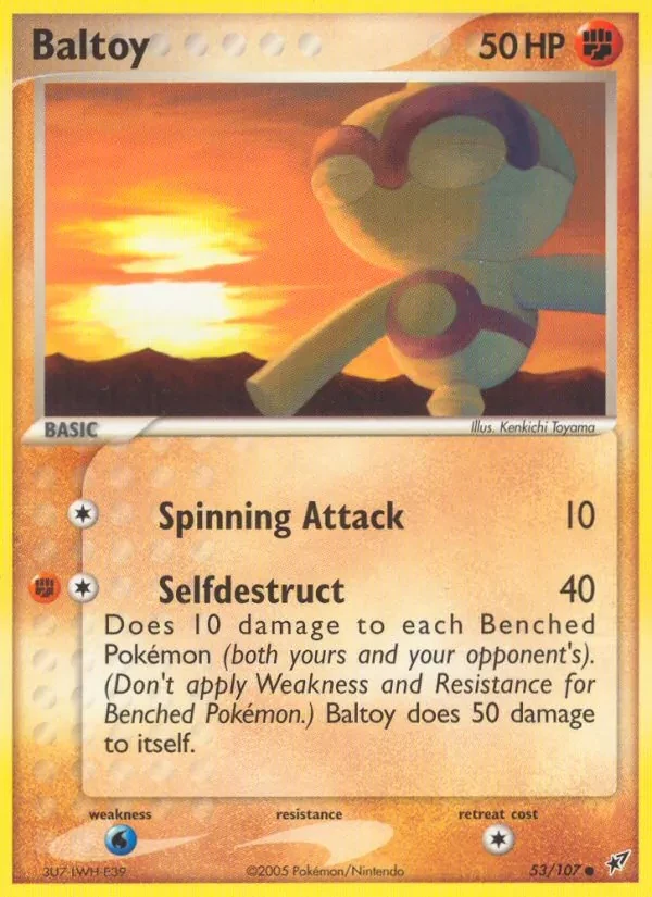 Carta Pokémon Baltoy 53/107 Deoxys