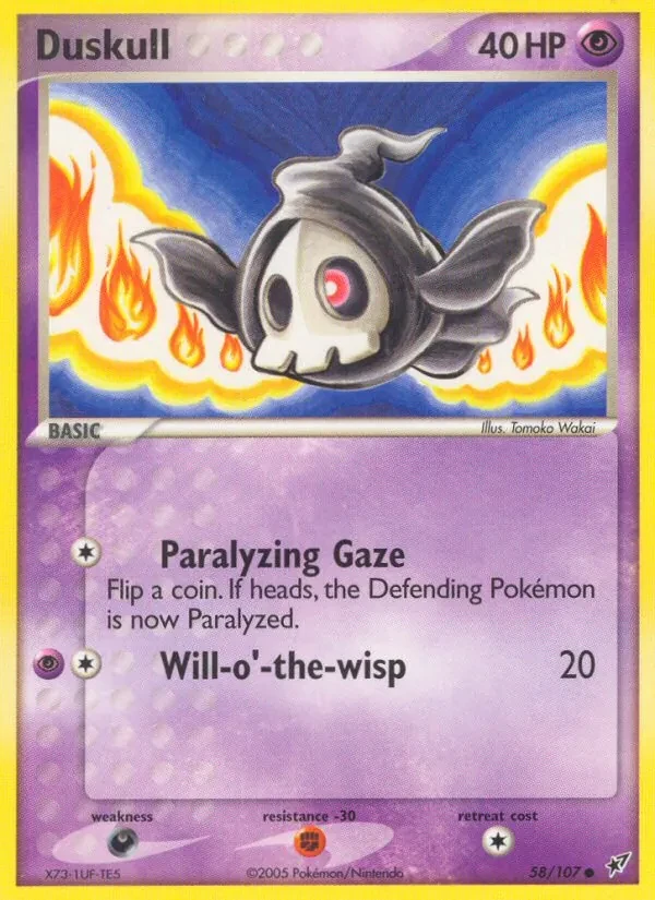 Duskull 58/107 Deoxys Pokémon card