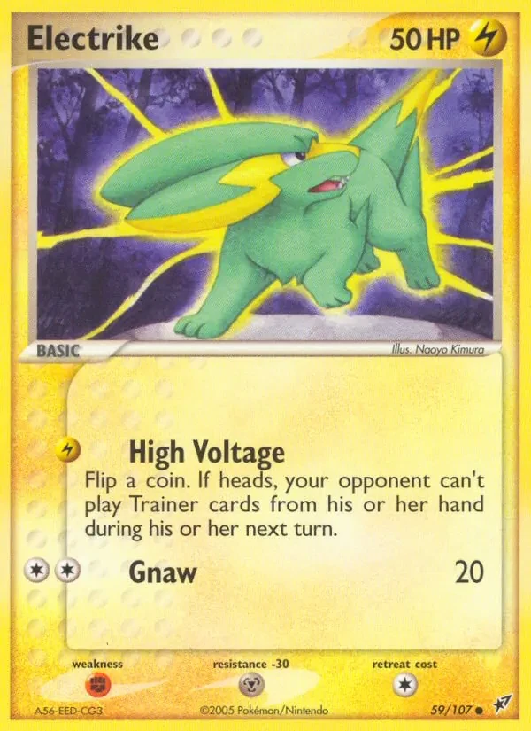 Electrike 59/107 Deoxys Pokémon card
