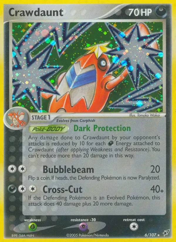 Crawdaunt 6/107 Deoxys Pokémon card