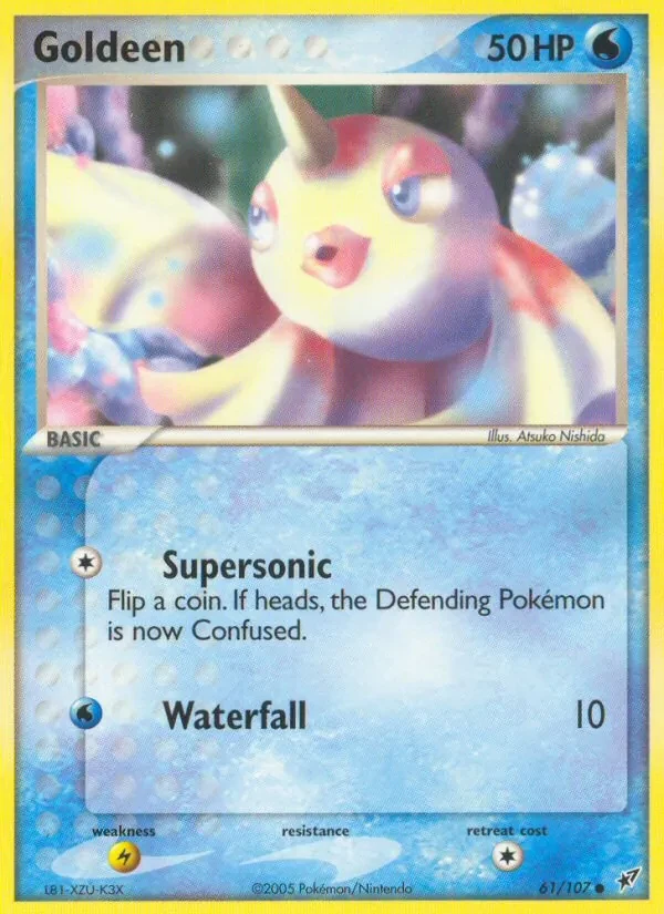Goldeen 61/107 Deoxys Pokémon card