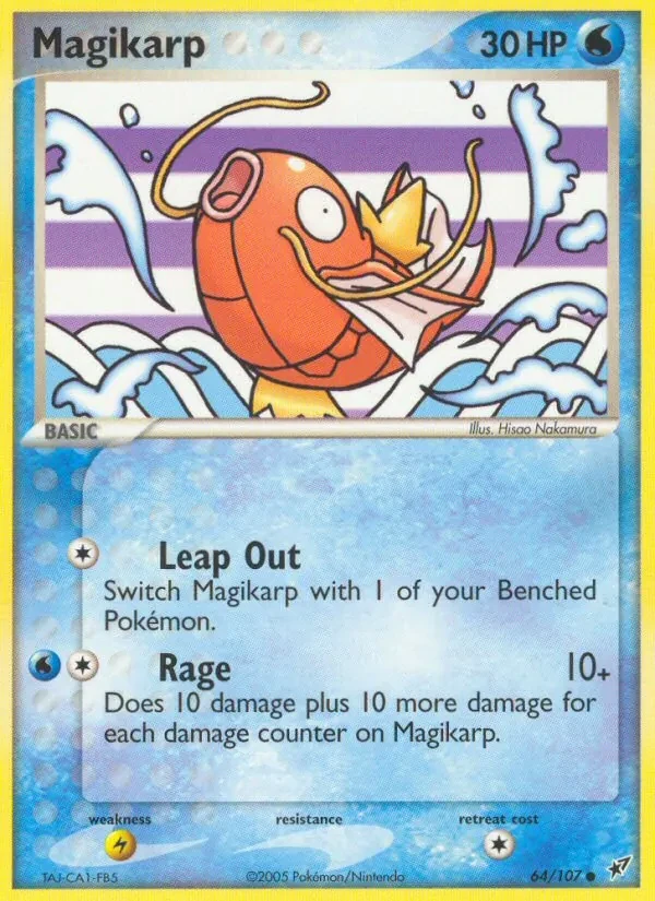 Magikarp 64/107 Deoxys Pokémon card