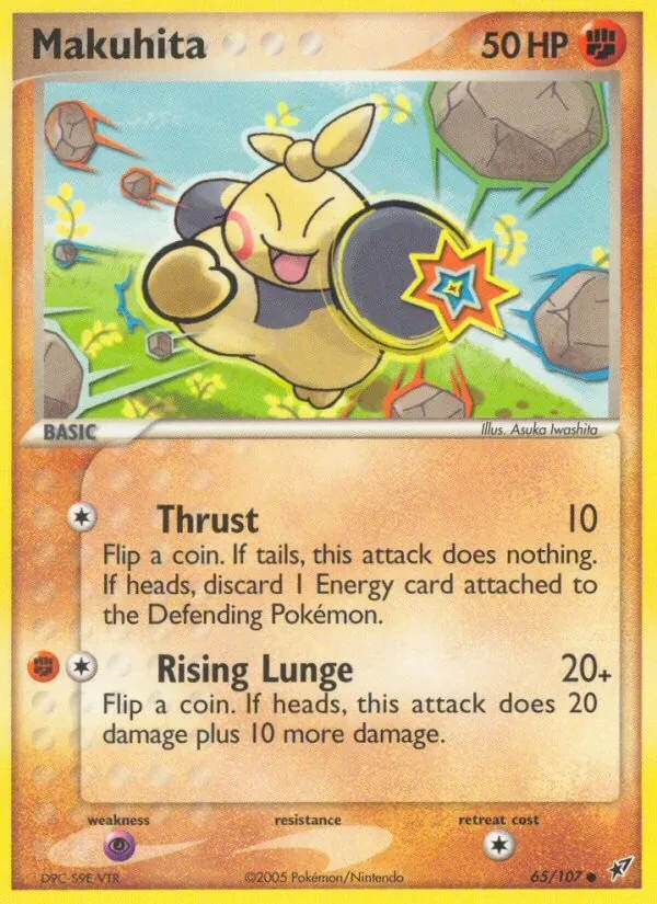 Makuhita 65/107 Deoxys Pokémon card