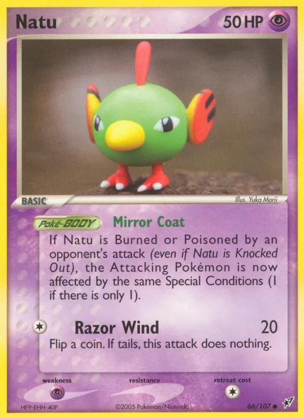 Natu 66/107 Deoxys Pokémon card