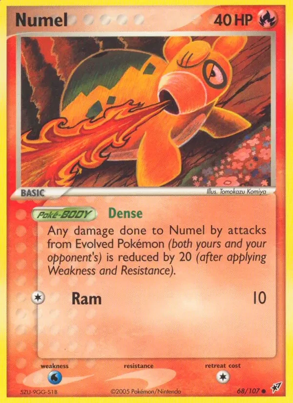 Numel 68/107 Deoxys Pokémon card
