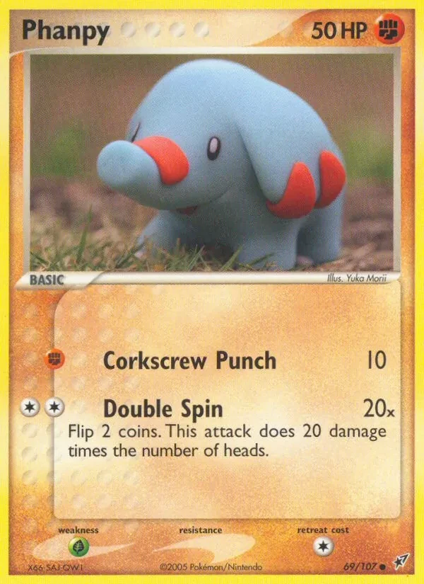 Phanpy 69/107 Deoxys Pokémon kaart