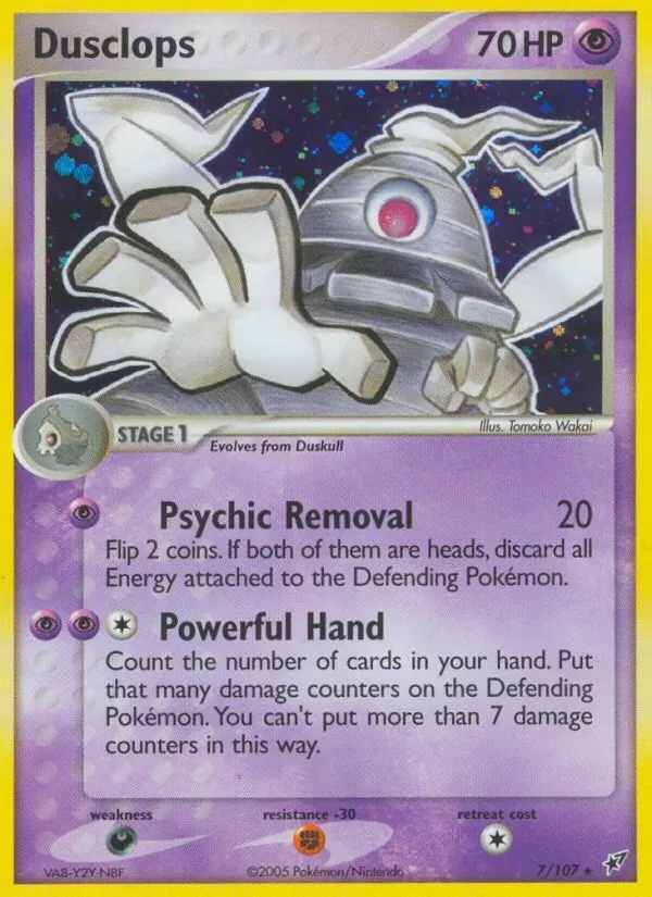 Dusclops 7/107 Deoxys Pokémon card