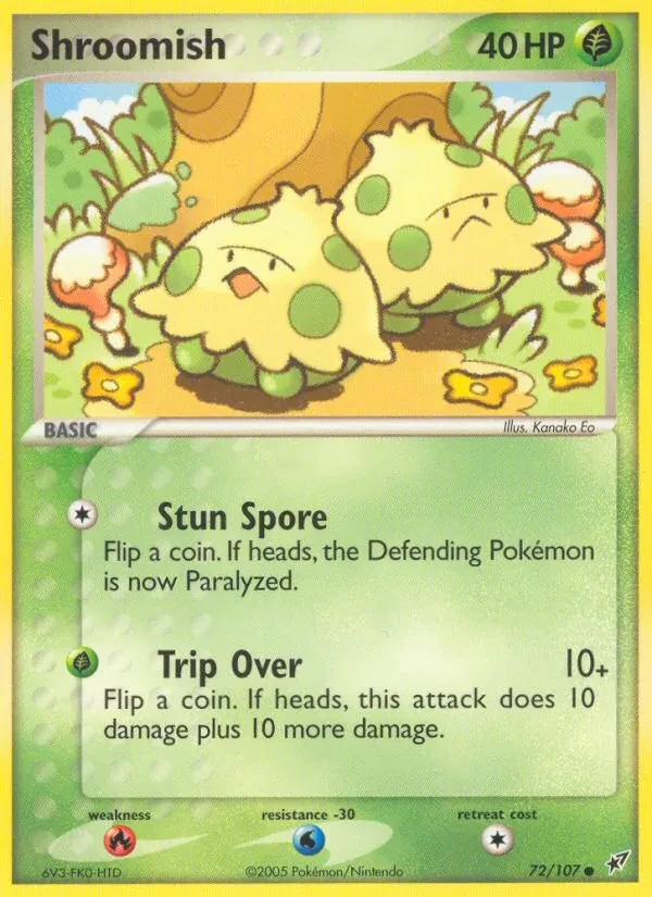 Shroomish 72/107 Deoxys Pokémon Karte