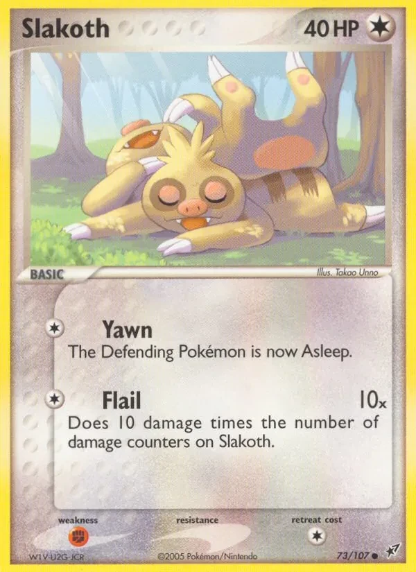 Slakoth 73/107 Deoxys Pokémon card