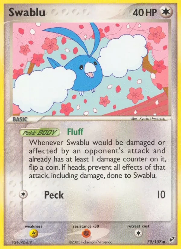 Swablu 79/107 Deoxys Pokémon card