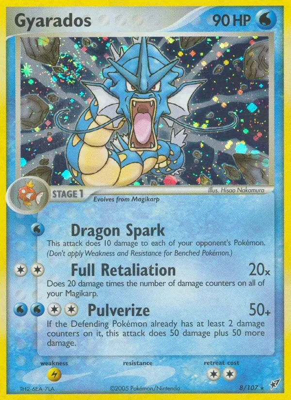Gyarados 8/107 Deoxys Pokémon card