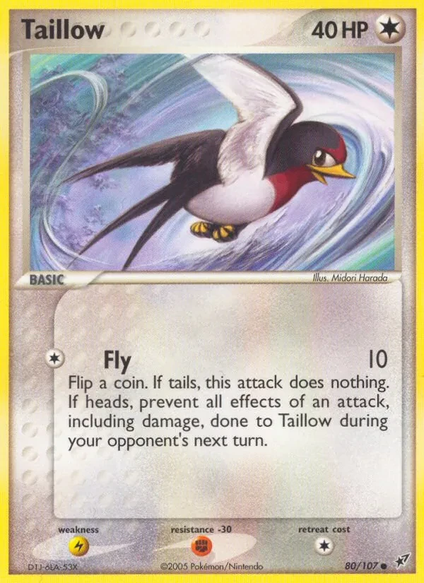 Taillow 80/107 Deoxys Pokémon Karte