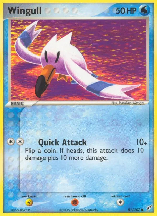 Wingull 81/107 Deoxys Pokémon card